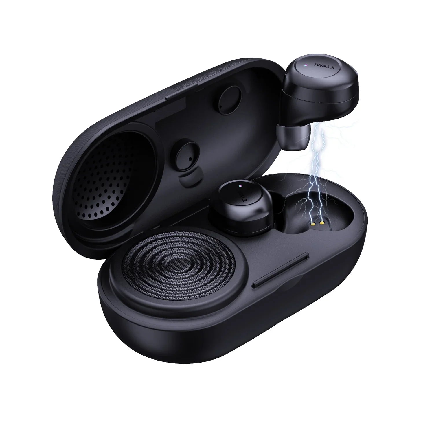 iWalk Amour Air Shell 2 In 1 True Wireless Stereo Bluetooth Earbuds & Speaker - Black - Tashqila iWalk Amour Air Shell 2 In 1 True Wireless Stereo Bluetooth Earbuds & Speaker - Black - Tashqila